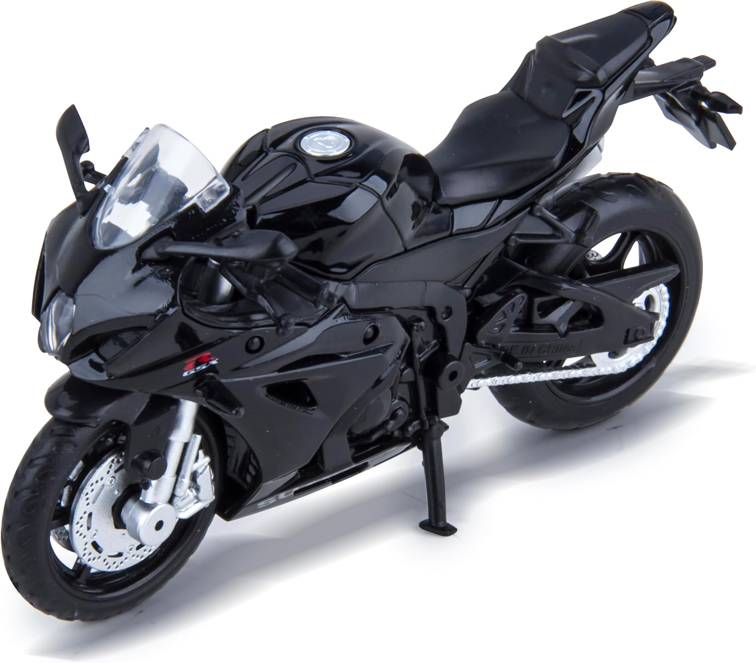 MSZ Suzuki GSX-R1000 Bike 1:18 Die-Cast Replica - Black - Laadlee