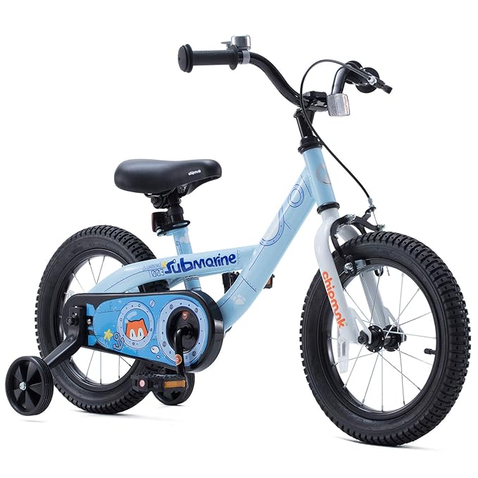 Chipmunk Kids Bike - Submarine 18" Blue - Laadlee