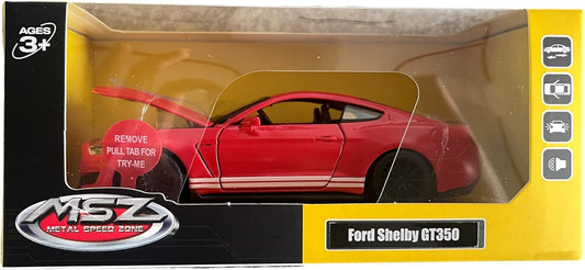 MSZ Ford Shelby GT350 Car 1:32 Die-Cast Replica - Red - Laadlee