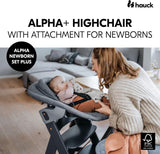 Hauck Alpha Newborn Set Plus - Dark Grey