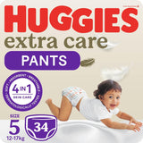 Huggies, Extra Care Culottes - Size 5, 12-17kg - 34pcs