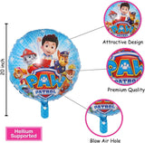 Brain Giggles Pawpatrol Foil Balloons for Birthday Decoration - Set of 5