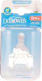 Dr. Brown's Level-1 Silicone Narrow Nipple - Pack of 2 - Laadlee
