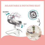 Babymoov Swoon Motion Electric 360° Comfort Swing - Zinc