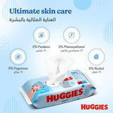 Huggies Baby Wipes 99% Pure Water - Pack of 12 Pack (672 Wipes)