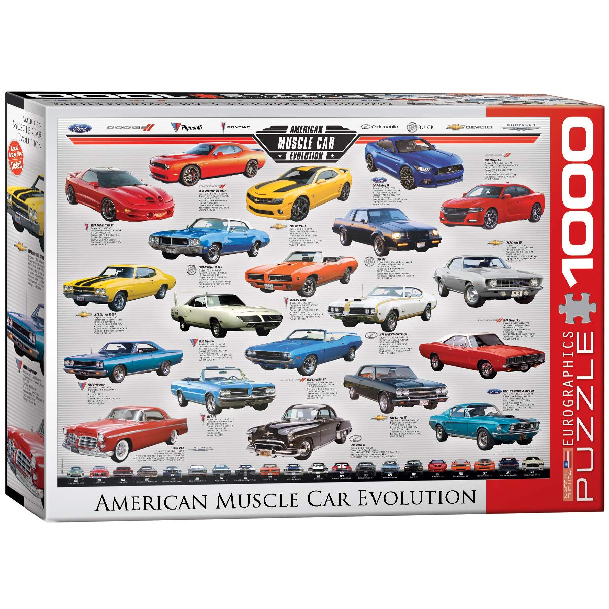 eurographics-american-muscle-car-evolution-puzzle-1000pcs - 1