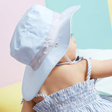 Ki ET LA Sun Hat Kapel Anti-UV, Reversible - Panama Sky - Laadlee