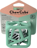 Malarkey Kids Chew Cube Easy Grip Teether Rattle - Mint - Laadlee