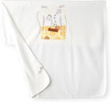 Tiny Hug Baby Fleece Blanket - White - Laadlee