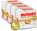 Huggies Extra Care Newborn- Size 1, Up to 5kg, Mega Pack - 84pcs