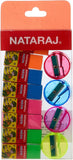 Nataraj Neon 8 Big Eraser And Neon 6 Round Sharpener Set