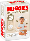 Huggies Extra Care - Size 3, 4 - 9kg, Jumbo Pack - 76pcs