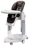 Peg Perego Tatamia Follow Me Ultra Compact Baby Recliner Swing And High Chair - Cocoa/Brown