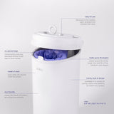 Ubbi Diaper Pail - Gray/Chevron