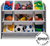 Delta Children My Size 9 Plastic Bin Organizer - Grey