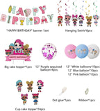 Brain Giggles Super Hero LOL Design Tableware Set for Birthday Decoration – 136 Pcs