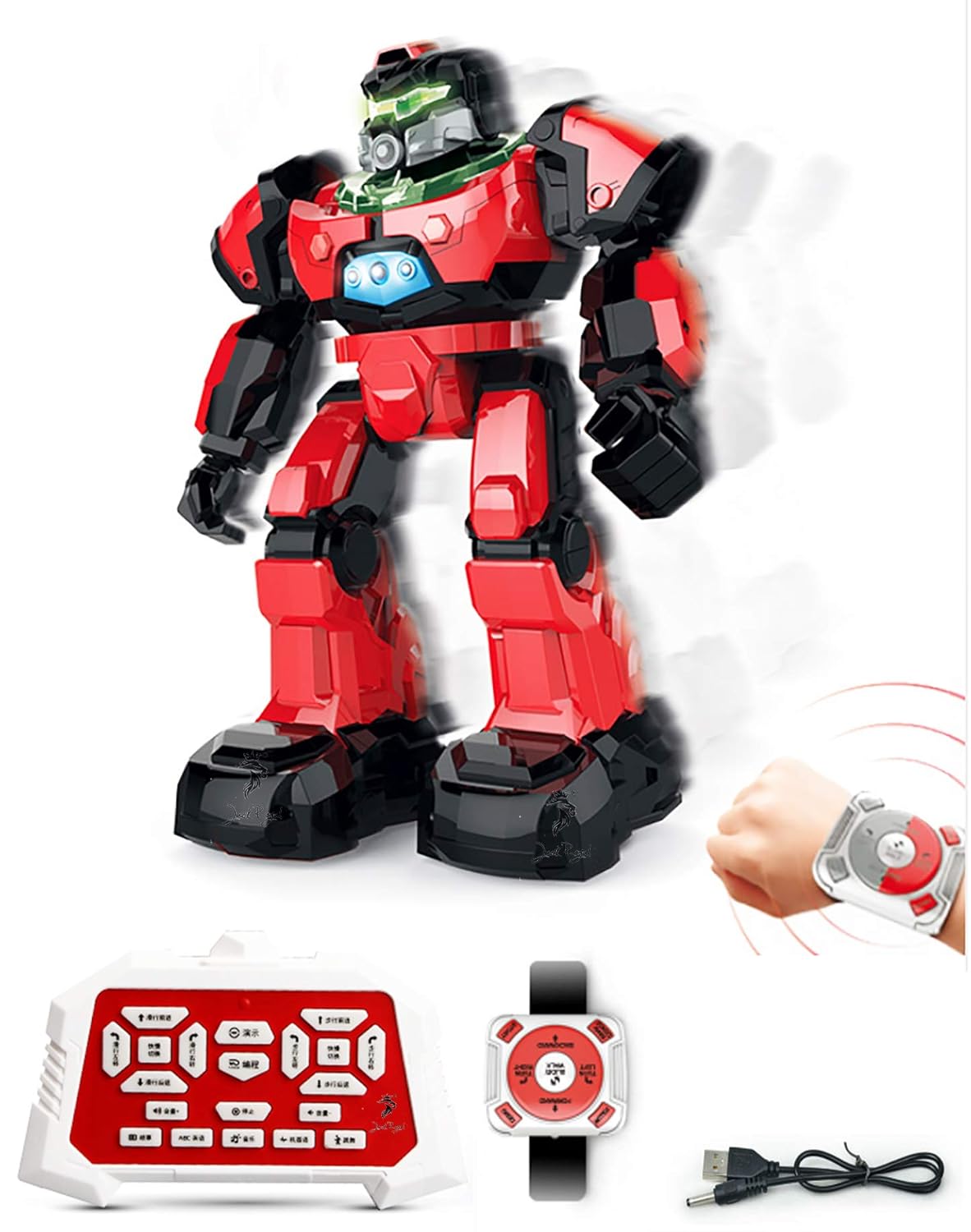 Crazon Ir Control Big Robot - Blue/ Red - Laadlee