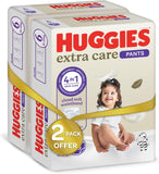 Huggies, Extra Care Culottes - Size 6, 15-25kg, Mega Packs - 60pcs
