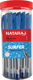 Nataraj Surfer Fine Ball Pen 0.7mm Blue Jar - 30Pcs