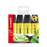 Stabilo Boss Yellow Highlighter Pen - Pack of 4