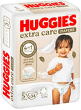 Huggies Extra Care - Size 5, 12 -22kg, Value Pack - 34pcs