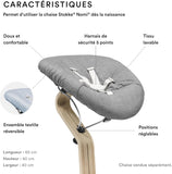 Stokke Nomi Newborn Set - Black ,Grey & Blue