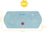 Badabulle Non Slip Bath Mat With Temperature Display XXL - Blue - Laadlee