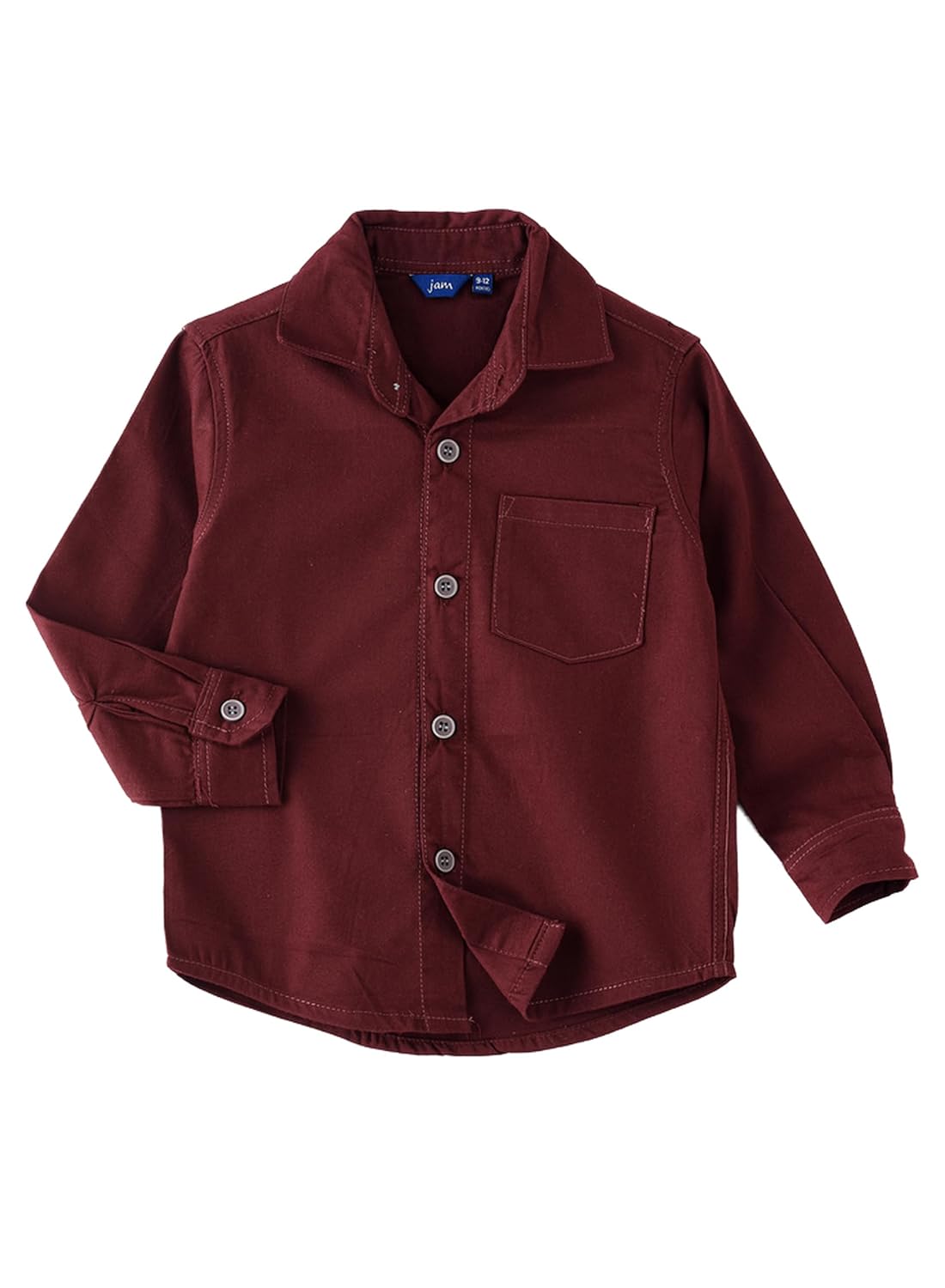 Jam Shirt - Maroon - Laadlee