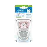 Dr. Brown's Prevent Stage 1 Printed Shield Soother - Pack of 2 - Pink & Gray - Laadlee