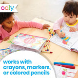 Ooly Carry Along Crayons & Coloring Book Kit - Unicorn Pals