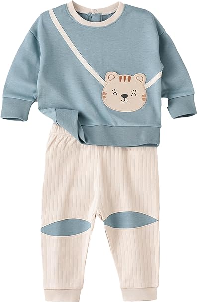 Elegant Kids Long Sleeve T-Shirt and Pyjama Set - Cat - Laadlee