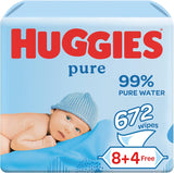 Huggies Baby Wipes 99% Pure Water - Pack of 12 Pack (672 Wipes)