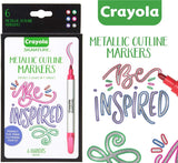 Crayola Signature Metallic Outline Paint Markers - Pack of 6 - Laadlee