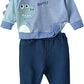 Elegant Kids Long Sleeve T-Shirt and Pyjama Set - Dino - Laadlee