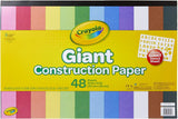 Crayola Giant Construction Paper with Stencils - 48 Sheets - Laadlee
