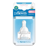 Dr. Brown's Preemie Flow Silicone Narrow Nipple - Pack of 2 - Laadlee
