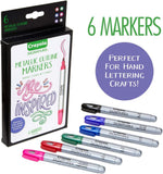 Crayola Signature Metallic Outline Paint Markers - Pack of 6 - Laadlee