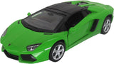 MSZ Lamborghini Aventador Roadster Car 1:32 Die-Cast Replica - Green - Laadlee
