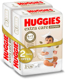 Huggies Extra Care - Size 3, 4 - 9kg, Twin Jumbo Pack - 152pcs