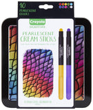 Crayola Signature Pearlescent Cream Sticks - Pack of 10 - Laadlee