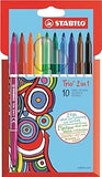 Stabilo Sketch Pen Trio 2 in 1 - Pack of 10