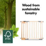 Hauck Eco Safety Gate Extension 15cm - Beech