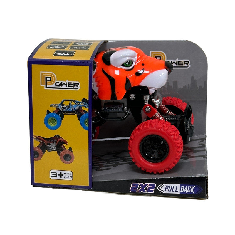 D-Power Pullback Crazy Tiger Truck - Laadlee