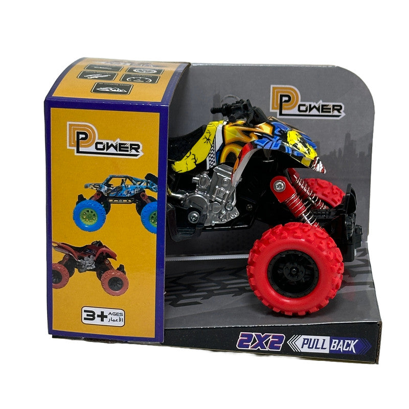 D-Power Pullback Stunt Doodle Motorcycle - Red - Laadlee