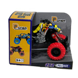 D-Power Pullback Stunt Doodle Motorcycle - Red - Laadlee