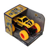 D-Power Pullback Race Stunt Car - Yellow - Laadlee