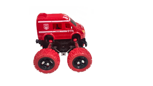 D-Power - Friction Fire Truck Pull-Back Toy - Red