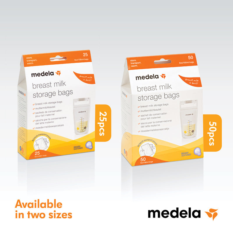 Medela Breastmilk Storage Bags 150ml - 50 Pcs - Laadlee