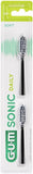 Gum Sonic Battery Toothbrush Refill 2pcs - Black