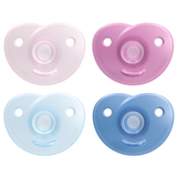 Philips Avent Curved Soother Silicone (0M - 6M)- Mixed - (Pack of 2)